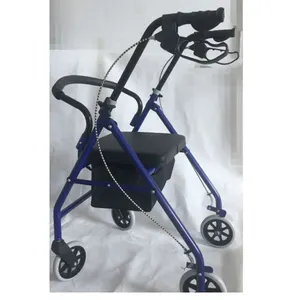 Discapacitados ancianos plegable carro de la compra, shopping Rollator Walkers