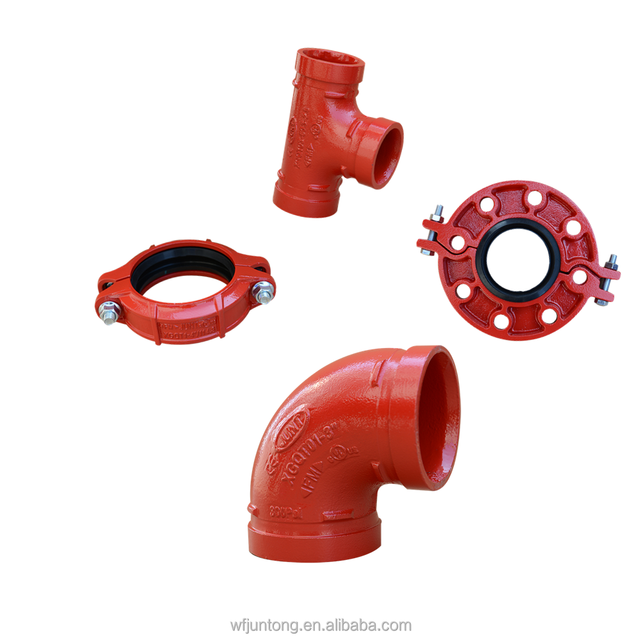 UL FM CE Approved Ductile Iron Grooved Coupling and Pipe Fittings
