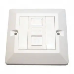 Wall Plate 1-Port 2-Port Faceplate Network Ethernet RJ45 Socket Panel Faceplate Home Plug Adapter 86mm Standard Wholesale