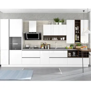 最畅销的现代漆MDF准备组装厨柜设计