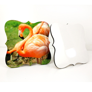 Cornice commemorativa regalo simpath legno marrone tavola posteriore cornice foto sublimazione trasferimento di calore 140*140*5mm - Product Image 1