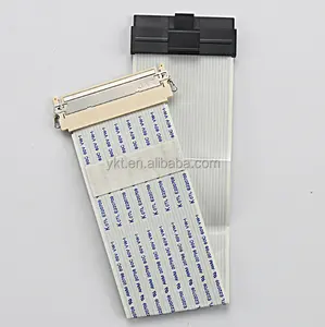 Flexible Flat FFC Cable 30 Pin 1.0 Pitch Oppsite Direction W/ Connector Clip For TTL LCD