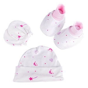 2019 di Promozione 3-Pezzi Set Sveglio Appena Nato Del Bambino Stivaletti Guanti Bambino Caldo Cap - Product Image 6