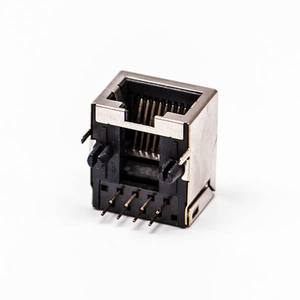 8ピンRJ45コネクタモジュラーPCBジャック8P8C RJ45メスコネクタ（90度RJ45コネクタ付き）イーサネットオス端子用 - Product Image 4