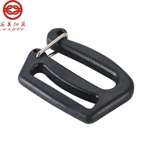 Cheap black plastic strap snap hook for bags