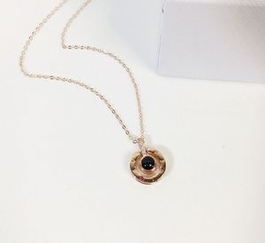 Collier pendentif circulaire avec inscription « Je t'aime » en 100 <span class=keywords><strong>langues</strong></span>, plaqué argent et or rose, tendance 2021, haute qualité - Product Image 4