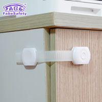 Loquet de sécurité magnétique réglable en plastique 2026 pour enfant, fixation autocollante puissante pour toilettes, tiroirs et armoires