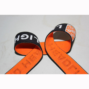 Tùy chỉnh Jacquard Dây thắt lưng polyester nylon vải ban nhạc cho đồ lót may mặc túi xương Cá Phong Cách 3D tên thương hiệu đàn hồi bền - Product Image 2