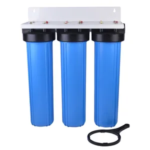 20 X 4.5" 3 Stage Whole House Big Blue Water Filter