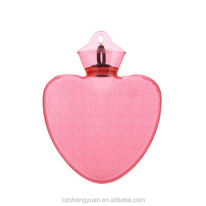 Pas cher prix en plastique en forme de <span class=keywords><strong>coeur</strong></span> bouteille d'eau chaude - Product Image 3