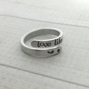 Anillos de mejores amigos personalizados, <span class=keywords><strong>Pinky</strong></span> Promise, espiral ajustable, anillo giratorio, siempre hermanas - Product Image 1