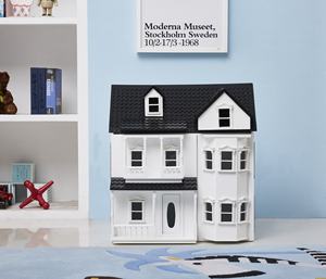 Meubles en bois rose <span class=keywords><strong>1</strong></span>/12 Maison de poupée <span class=keywords><strong>miniature</strong></span> Jouets pour enfants Ensembles Maison de rêves en bois - Product Image 5