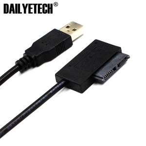 Cáp Chuyển Đổi <span class=keywords><strong>USB</strong></span> 2.0 Sang Mini <span class=keywords><strong>Sata</strong></span> <span class=keywords><strong>II</strong></span> 7 + 6 13Pin Cho Máy Tính Xách Tay CD/DVD ROM Ổ Đĩa Slimline - Product Image 3