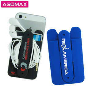 Support de carte de téléphone portable de poche en Silicone auto-adhésif personnalisé - Product Image 5