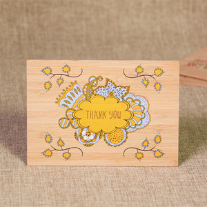 <span class=keywords><strong>Cartolina</strong></span> con stampa a colori in legno con busta - Product Image 2