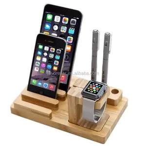 WS01 - Wood Charging Station charging dock for Apple Watch iphone and ipad