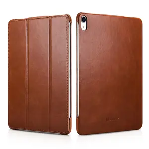 ICARER Best Price Genuine Leather Tablet Protective Case für iPad Pro 12.9 zoll 2018