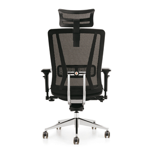 Chaise d'invité de bureau de direction ergonomique au design moderne, ordinateur de travail réglable et pivotant en tissu et en métal pour usage commercial - Product Image 3