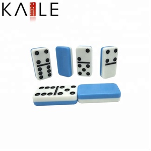 Juego <span class=keywords><strong>de</strong></span> dominó Doble 6 personalizado, 28 Uds., molde 5008 <span class=keywords><strong>de</strong></span> doble cara, color azul, blanco, dominó <span class=keywords><strong>de</strong></span> <span class=keywords><strong>dos</strong></span> tonos para jugar - Product Image 4