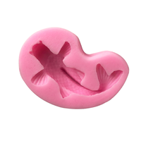 Moule en silicone XGY-76 pour chocolat en forme de carpe, moule en silicone pour dentelle de sucre, moule en silicone 3D pour queue de sirène en fondant