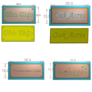 Liga De Zinco Gravado Prata Dourada Nome logotipo <span class=keywords><strong>Custom</strong></span> Made <span class=keywords><strong>Metal</strong></span> Plate Tag Etiqueta Com Pin para Bolsa - Product Image 5