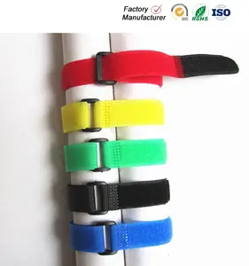 Điện Áp In Hook Và Loop Fastener Strap Nylon Hook Loop Strap Với Buckle Tùy Chỉnh