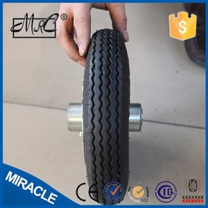 Fabriqué en CHINE 8 pouces petit <span class=keywords><strong>gonflable</strong></span> chariot <span class=keywords><strong>roue</strong></span> en caoutchouc <span class=keywords><strong>brouette</strong></span> <span class=keywords><strong>roue</strong></span> 2.50-4 - Product Image 3