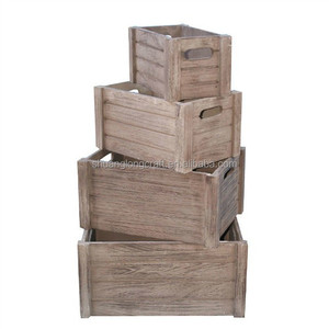 Antique Sử Dụng Thân Thiện Với Môi Trang Trí Bằng Gỗ Crate Hộp Trái Cây Bằng Gỗ Thùng - Product Image 5