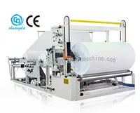 CDH-1575-E كامل تلقائي لفة مقاس كبير ماكينة تقطيع إلى شرائح و آلة إعادة لف الورق ، ورق تواليت آلة