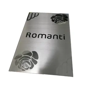 Wholesale custom stainless steel Border Etched design