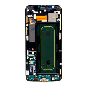 Fabrika fiyat cep telefonu orijinal süper Amoled LCD ekran Samsung Galaxy S6 kenar Pantalla için LCD dokunmatik ekran meclisi