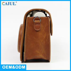 Sac de protection en cuir PU classique pour appareil photo instantané Fujifilm Mini 7 <span class=keywords><strong>Instax</strong></span> – Offre spéciale Wal-Mart - Product Image 4