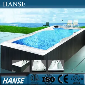 HS-K609 piscina marco de metal/balboa swim spa/piscina móvil