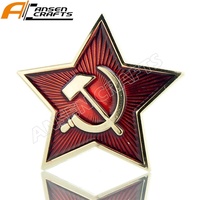 Металлическая Булавка на заказ, русская, СССР, Советская Красная армия, звезда, шляпа, булавка, значок