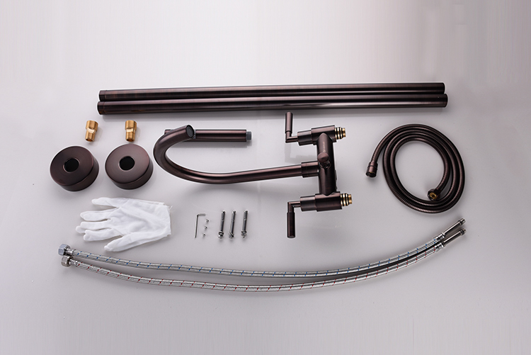 New style new dual handle bronze color mixer bathtub faucet with good quality