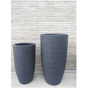 <span class=keywords><strong>Fioriere</strong></span> <span class=keywords><strong>in</strong></span> <span class=keywords><strong>Cemento</strong></span> <span class=keywords><strong>Grandi</strong></span> e Durevoli con Finitura Nera Decorativa per Hotel e Giardini - Product Image 2