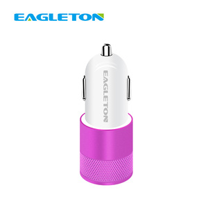 Amazon popular de oro rosa de aluminio USB dual ac cargador auto - Product Image 1