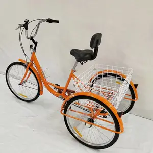 Vente chaude Fournisseur chinois Tricycle adulte pas cher à grande roue/tricycle avec chariot/Vélo tricycle à trois roues de 22 pouces - Product Image 1