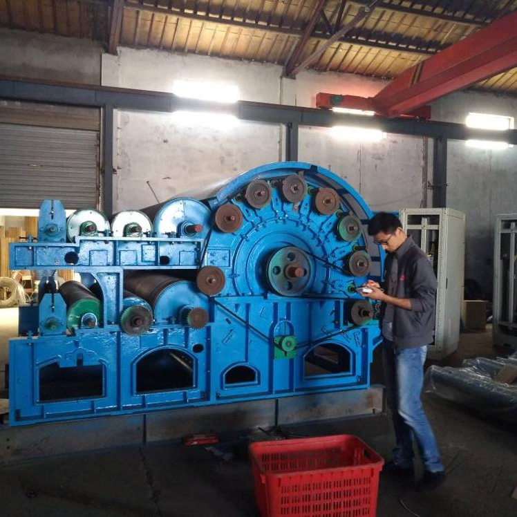 Нетканая одноцилиндровая двойная кардочесальная машина для полиэфирного волокна