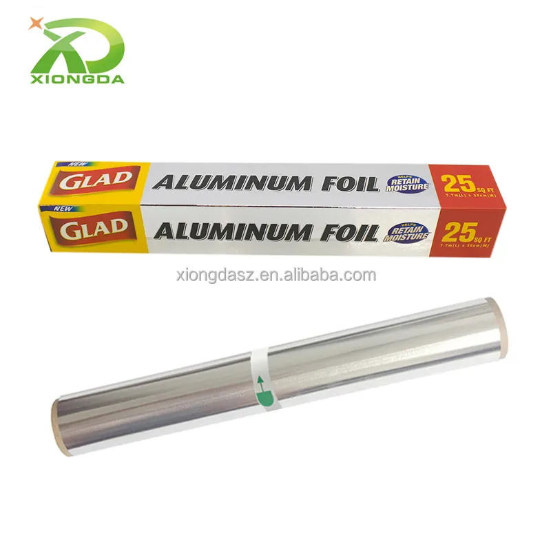 Hot sale free sample 25 sqft Glad Kitchen Aluminium Foil