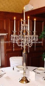 Chandelier de mariage à suspension en cristal, chandelier pour décoration de pièce centrale - Product Image 2