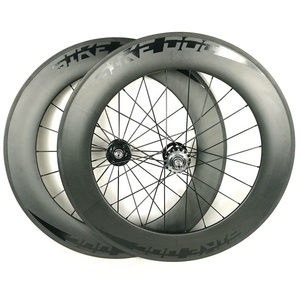 BIKEDOC WTH88-23 23MM幅88MM深さ固定ギア管状ホイール700Cカーボントラックホイールセット - Product Image 1