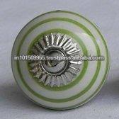 Bouton de porte et tiroir en céramique, uniformes élégants à rayures, vente en gros, - Product Image 2