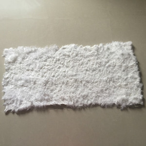 Plaque en fourrure d'agneau pour cheveux, blanche, naturelle et bouclée, 1 pièce - Product Image 1