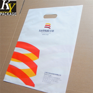 2020 Best Selling Plastic Die cut handle shopping bag