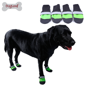 Doglemi थोक नरम 4 pcs/set आउटडोर अच्छा निविड़ अंधकार विरोधी स्लिप स्किड कुत्ता जूते कुत्ता जूते पालतू जूते - Product Image 3