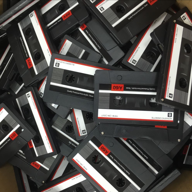 Bulk Cheap Cassette Tape Usb Flash Drive with Customized logo Stickers Labels