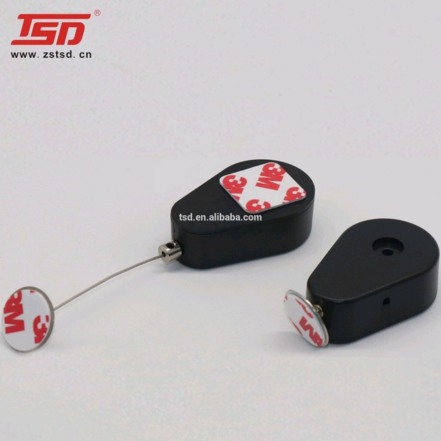 Jewelry Security Theft Proof Pull Box Retail Display Security Tethers Cable Recoiler