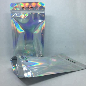 Tùy Chỉnh Túi Nhựa Hologram Mylar <span class=keywords><strong>Zipper</strong></span> <span class=keywords><strong>Bag</strong></span> Với Cửa Sổ Rõ Ràng - Product Image 5