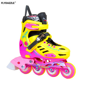 Rollers en ligne, <span class=keywords><strong>4</strong></span> roulettes, pour femme, chaussures lumineuses, patins à roulettes rétractables, en ligne - Product Image 4